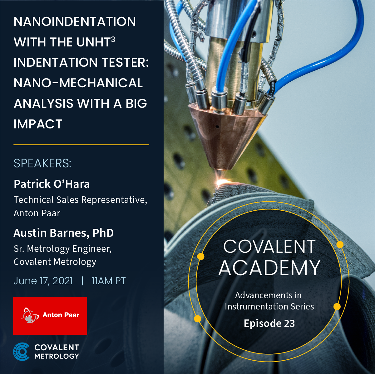 Covalent Academy Episode 23-Nanoindentation with the Anton Paar UNHT3