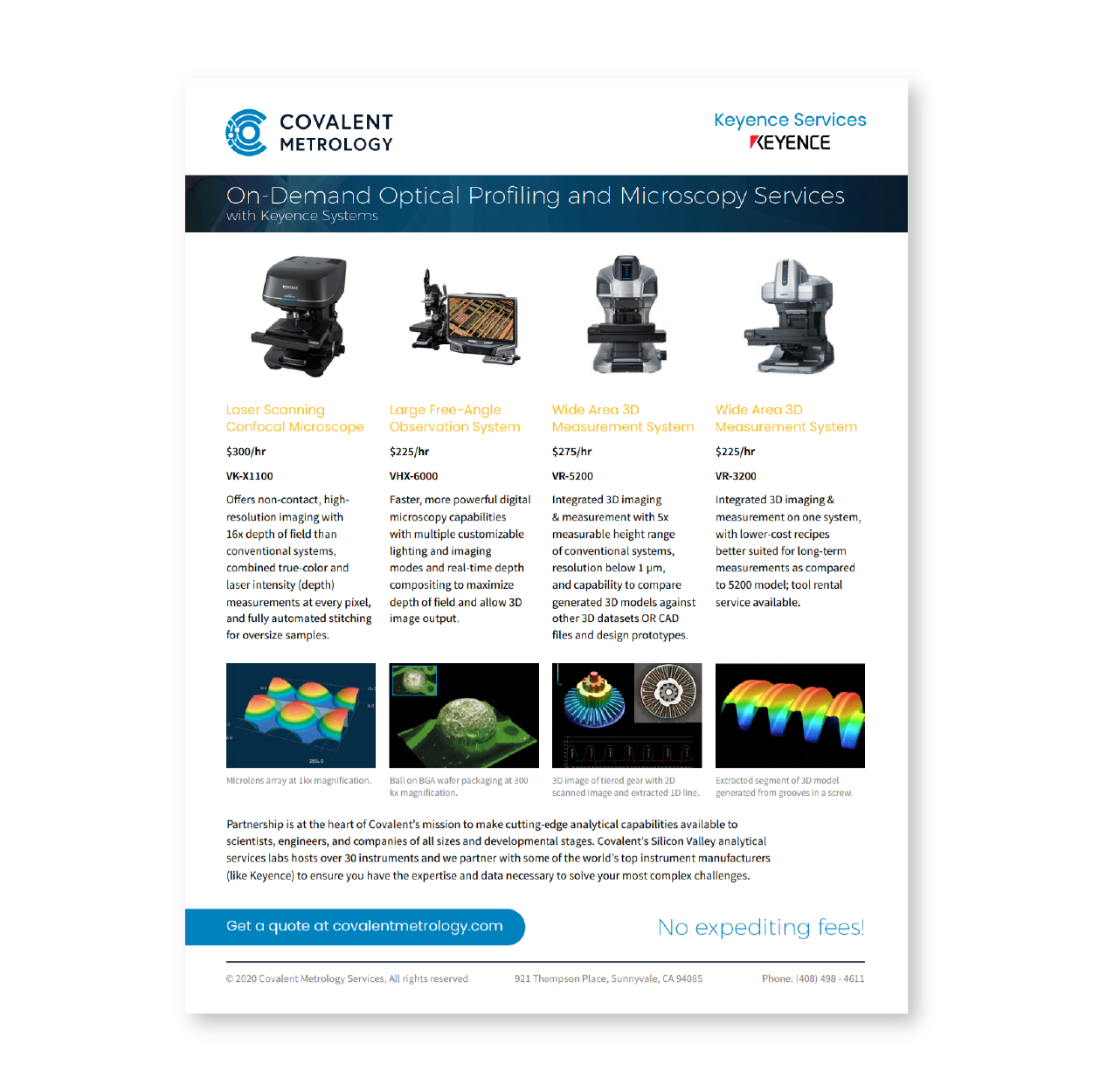2763Datasheet: Covalent Keyence Instrument Overview