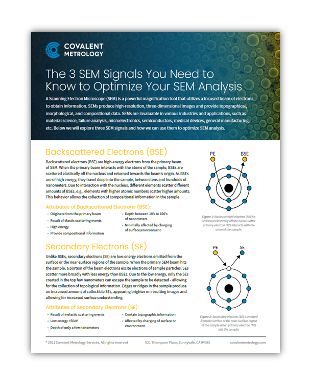 28733 Scanning Electron Microscopy (SEM) Signals You Need to Know to Optimize Your SEM Analysis