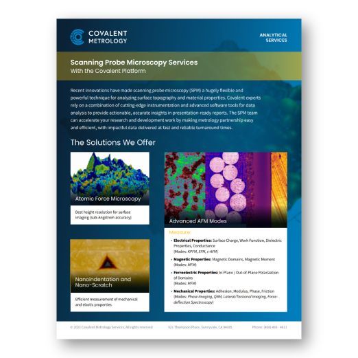 Scanning Probe Microscopy Services