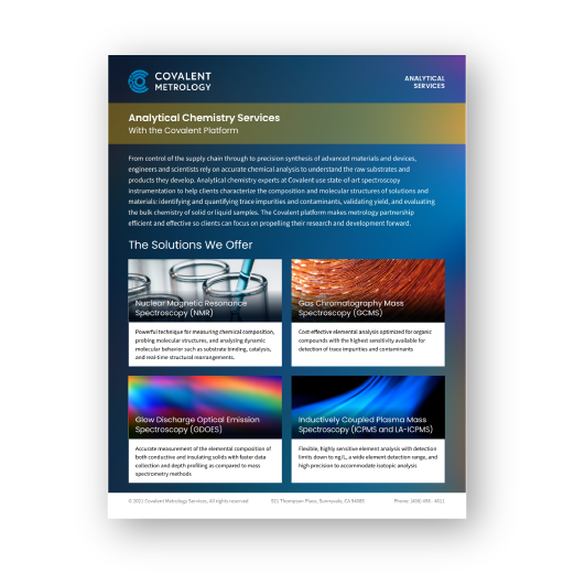 Analytical Chemistry Services