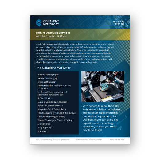 Failure Analysis Services
