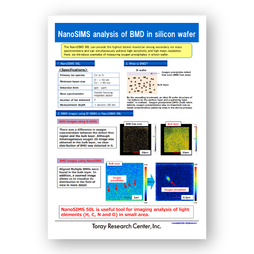 NanoSIMS Analysis of BMD in Silicon Wafer