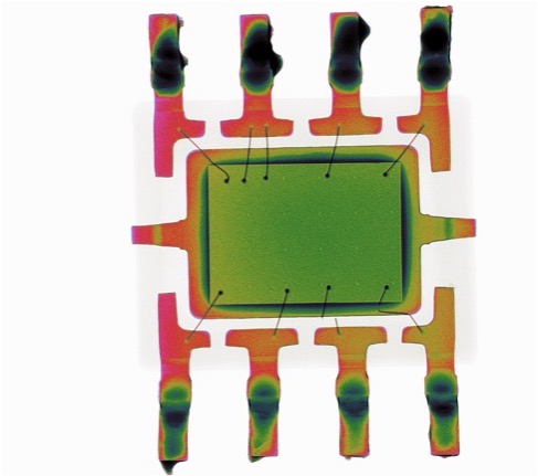2D X-ray Radiograph of Integrated Circuit: View 2